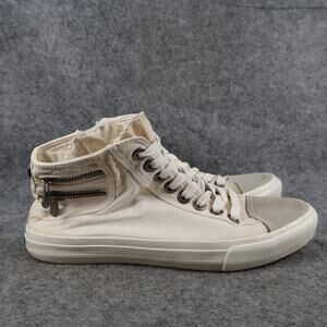 Blowfish Shoes Womens 8 Casual Sneakers High Top Trainers Side Zip Lace Up